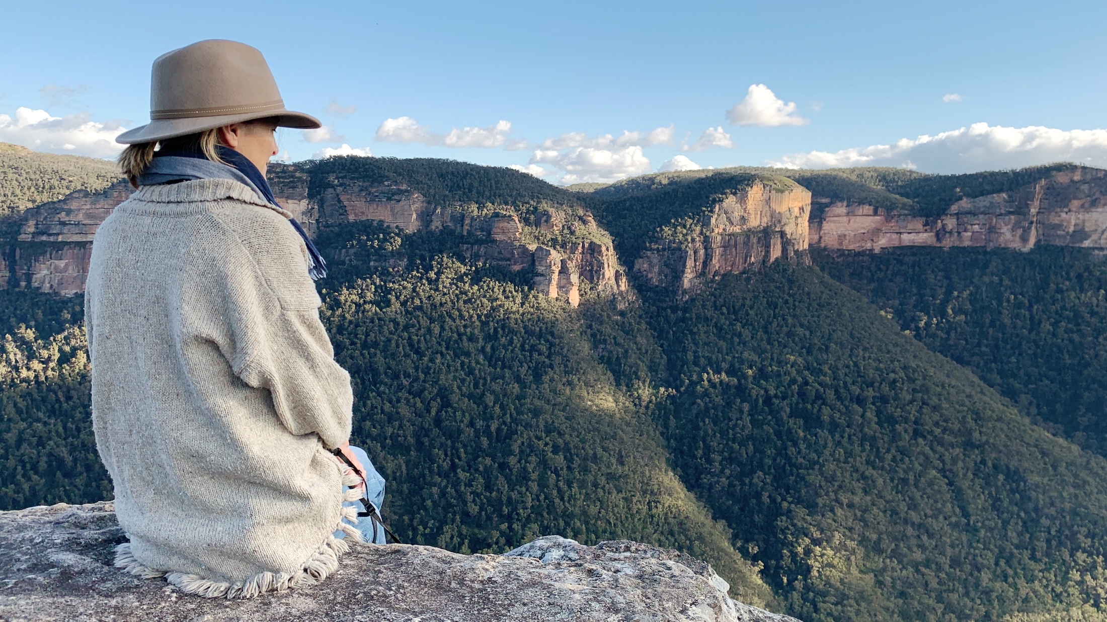 Observation point for inspiration in the Blue Mountains